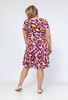 Picture of CURVY GIRL GREAT FITTING PRINTED FLARED DRESS